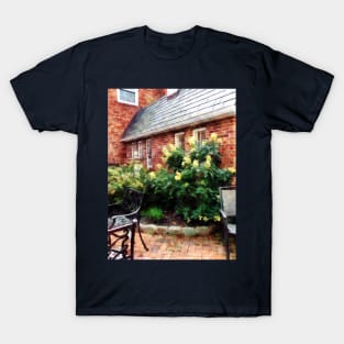 Outdoor Cafe With Hydrangea T-Shirt